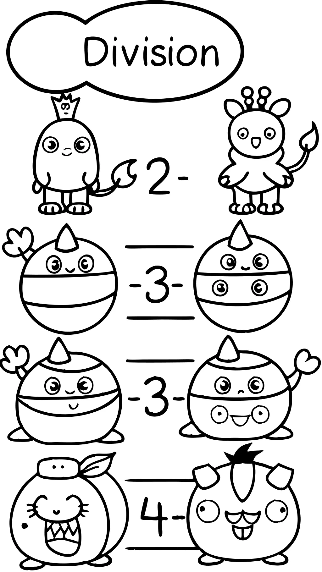 division coloring pages